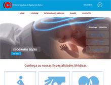Tablet Screenshot of clinicaaguiardabeira.com
